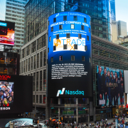 Trxade Health featured on NASDAQ tower on 10/29/2015.